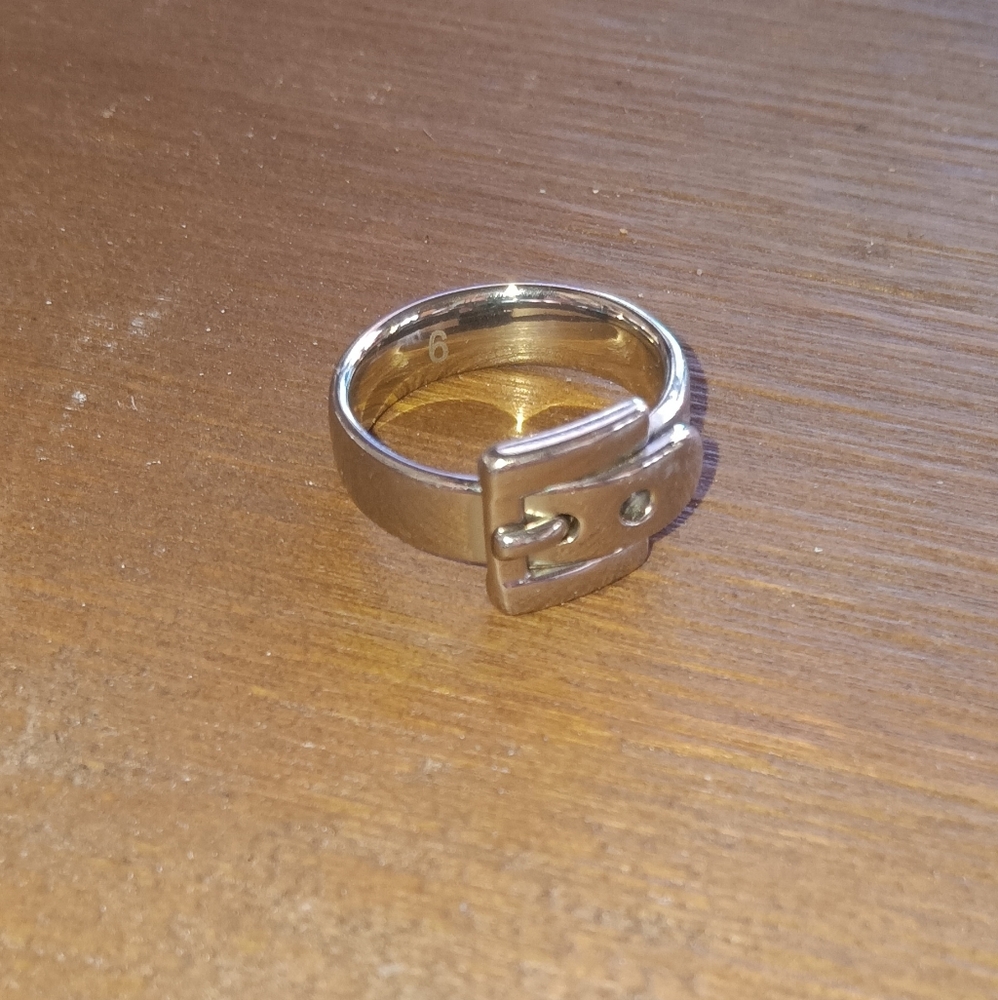 Stainless Steel MK Buckle Ring